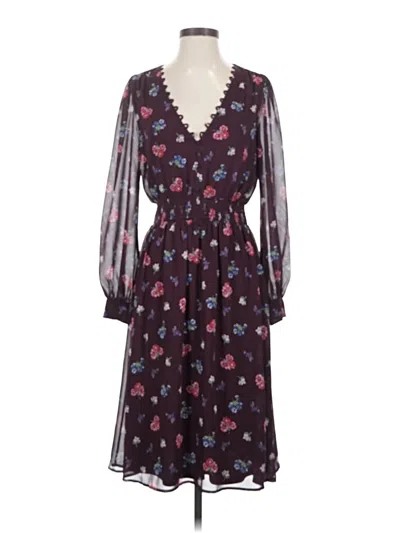 Pre-owned Express Cocktail Dress In Burgundy