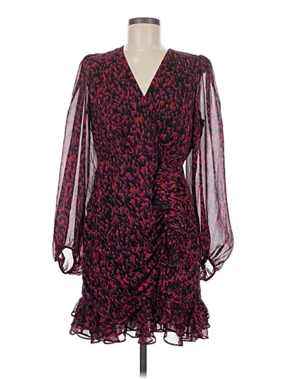 Pre-owned Express Cocktail Dress In Burgundy