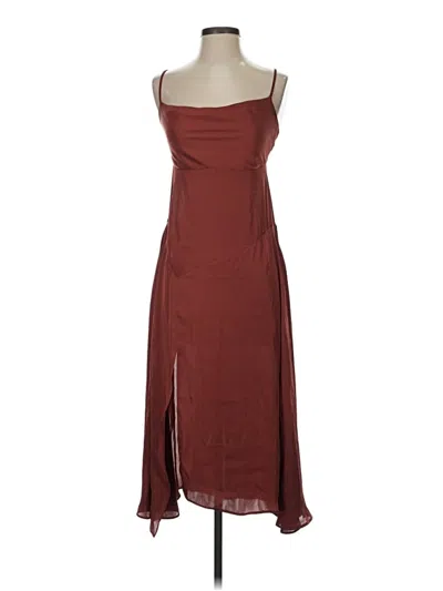 Pre-owned Express Cocktail Dress In Burgundy