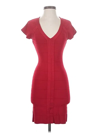 Pre-owned Express Cocktail Dress In Burgundy
