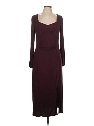 Pre-owned Express Cocktail Dress In Burgundy
