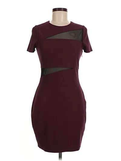 Pre-owned Express Cocktail Dress In Burgundy