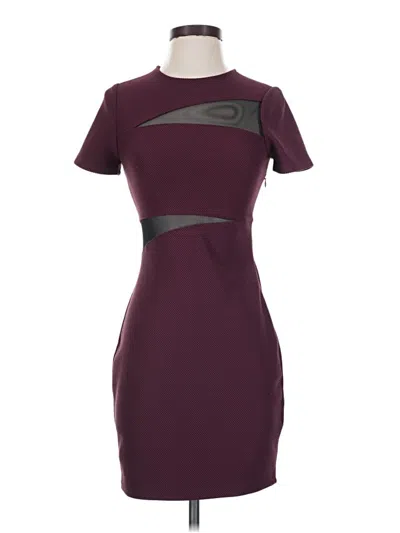 Pre-owned Express Cocktail Dress In Burgundy