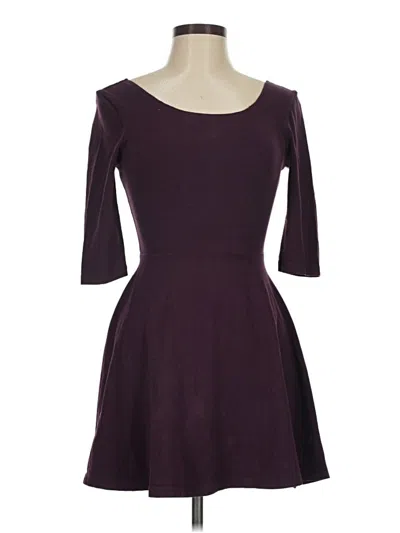 Pre-owned Express Cocktail Dress In Burgundy