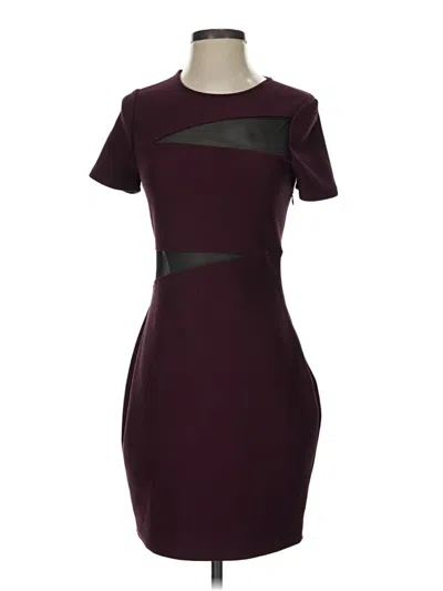 Pre-owned Express Cocktail Dress In Burgundy