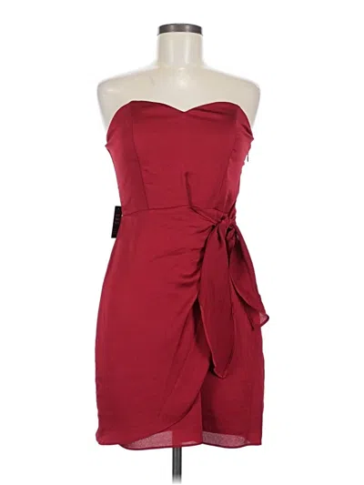 Pre-owned Express Cocktail Dress In Burgundy