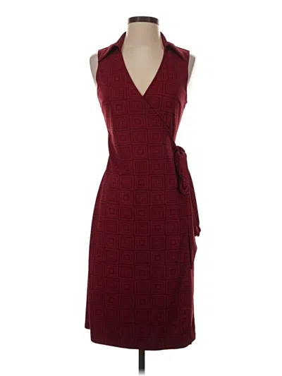 Pre-owned Express Cocktail Dress In Burgundy