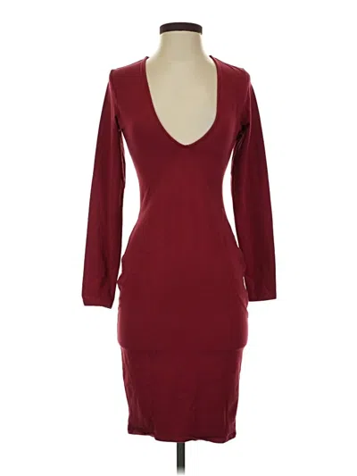 Pre-owned Express Cocktail Dress In Burgundy
