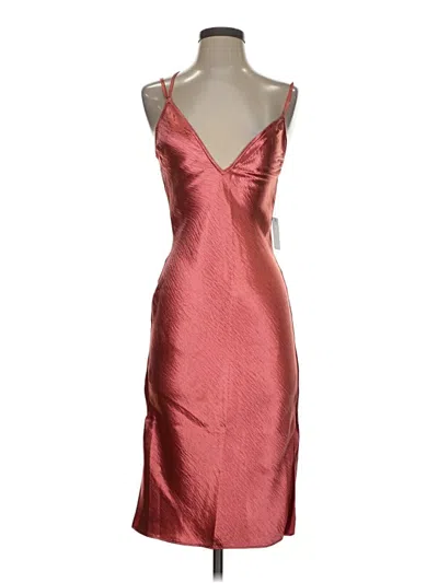 Pre-owned Express Cocktail Dress In Burgundy
