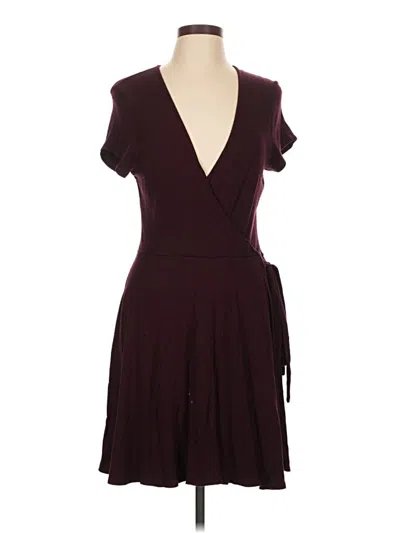 Pre-owned Express Cocktail Dress In Burgundy