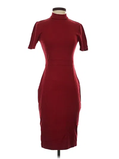 Pre-owned Express Cocktail Dress In Burgundy