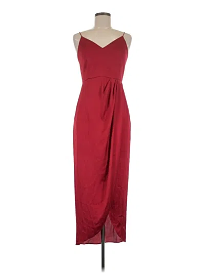 Pre-owned Express Cocktail Dress In Burgundy