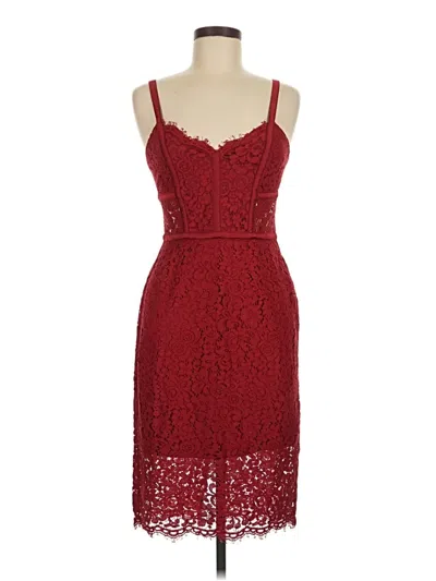 Pre-owned Express Cocktail Dress In Burgundy