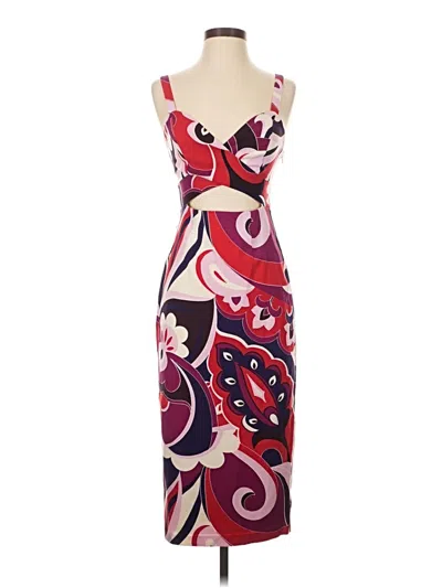 Express Cocktail Dress In Burgundy