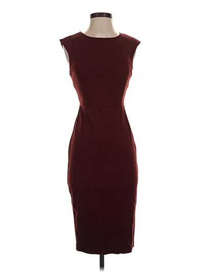 Pre-owned Express Cocktail Dress In Burgundy