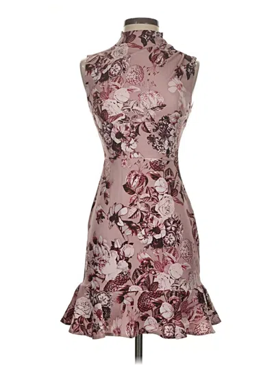 Pre-owned Express Cocktail Dress In Burgundy