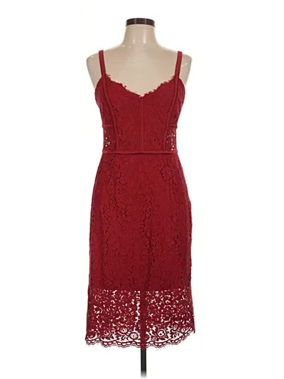 Pre-owned Express Cocktail Dress In Burgundy