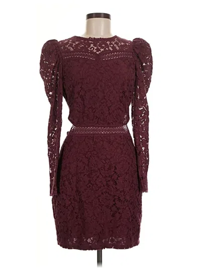 Pre-owned Express Cocktail Dress In Burgundy