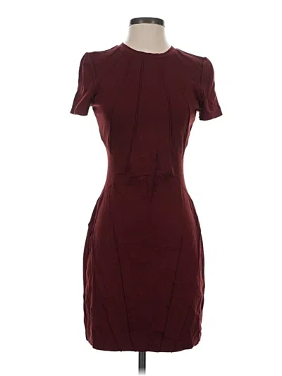 Pre-owned Express Cocktail Dress In Burgundy