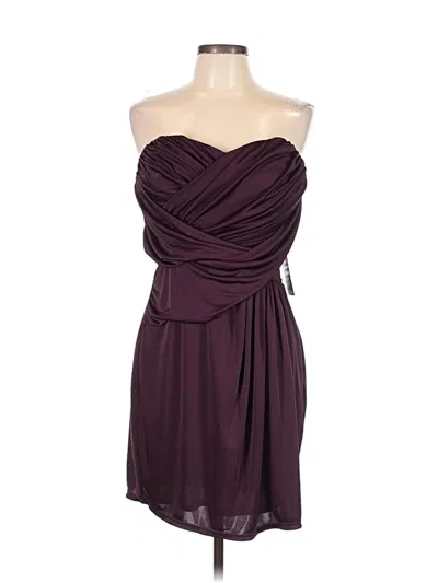 Pre-owned Express Cocktail Dress In Burgundy