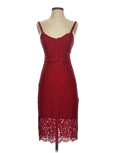 Pre-owned Express Cocktail Dress In Burgundy