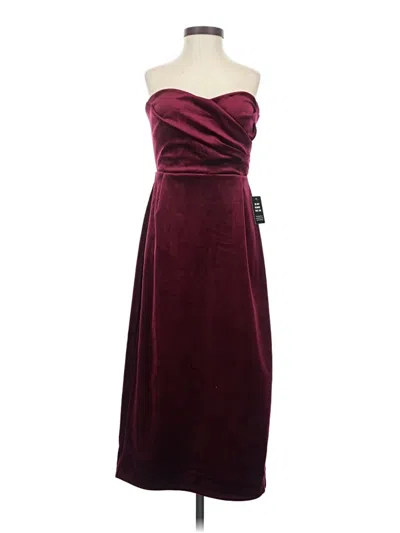 Express Cocktail Dress In Burgundy