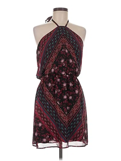Pre-owned Express Cocktail Dress In Burgundy