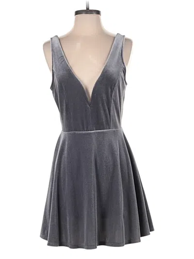 Pre-owned Express Cocktail Dress In Gray