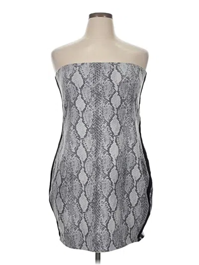 Pre-owned Express Cocktail Dress In Gray