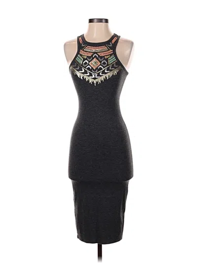 Pre-owned Express Cocktail Dress In Gray