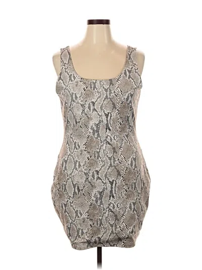Pre-owned Express Cocktail Dress In Gray