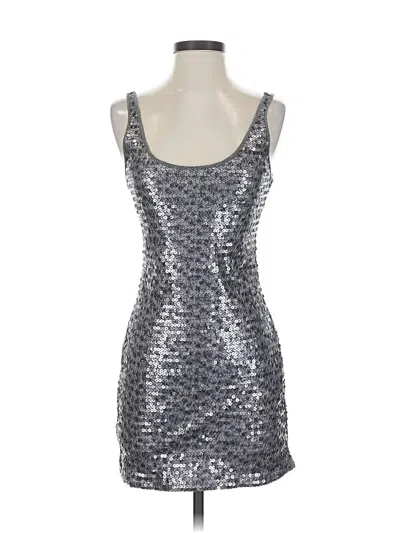 Pre-owned Express Cocktail Dress In Silver