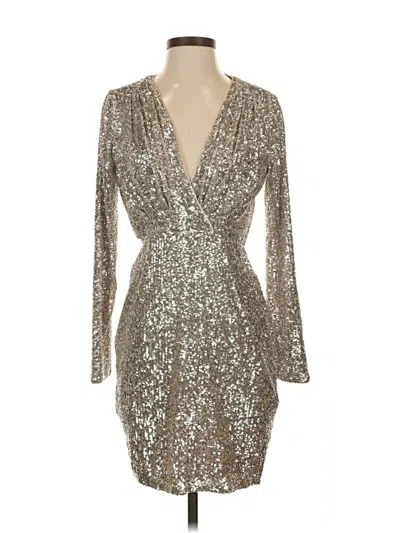 Pre-owned Express Cocktail Dress In Silver