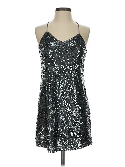 Pre-owned Express Cocktail Dress In Silver