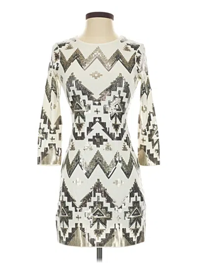 Pre-owned Express Cocktail Dress In Silver