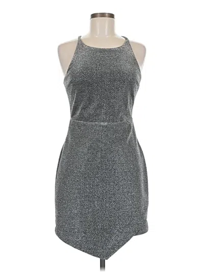 Pre-owned Express Cocktail Dress In Silver
