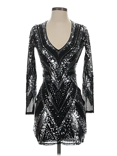 Pre-owned Express Cocktail Dress In Silver