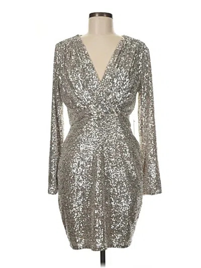 Pre-owned Express Cocktail Dress In Silver