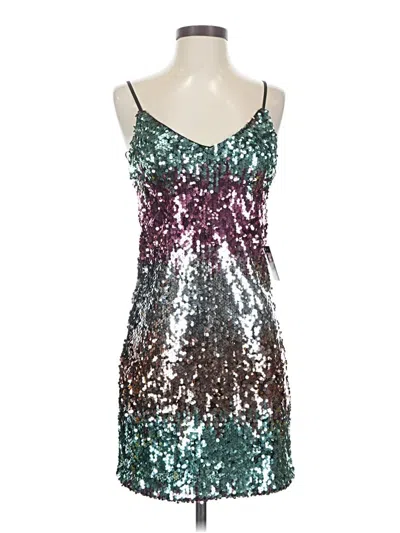 Pre-owned Express Cocktail Dress In Silver