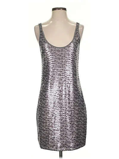 Pre-owned Express Cocktail Dress In Silver