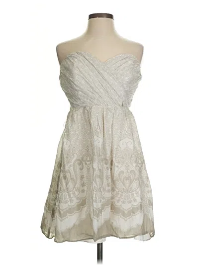Pre-owned Express Cocktail Dress In Silver