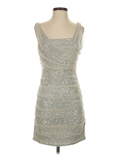 Pre-owned Express Cocktail Dress In Silver