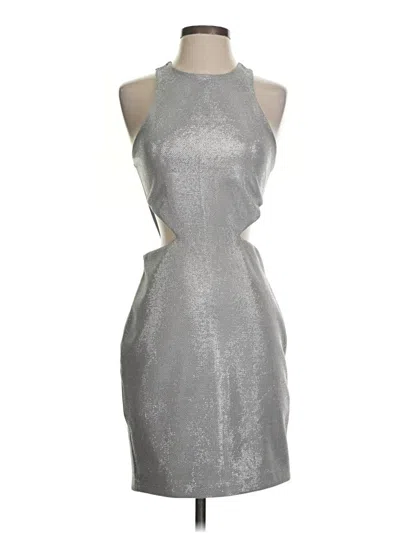 Pre-owned Express Cocktail Dress In Silver
