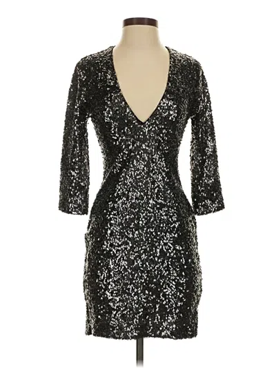 Pre-owned Express Cocktail Dress In Silver