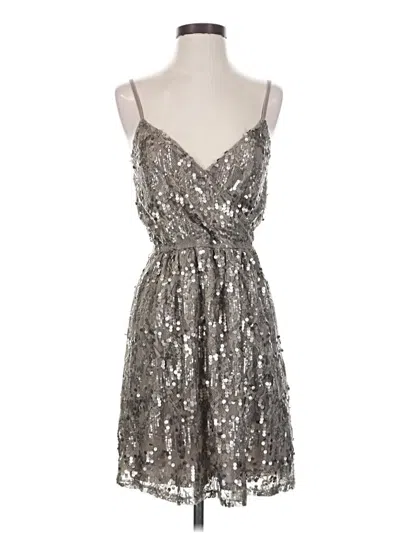 Pre-owned Express Cocktail Dress In Silver