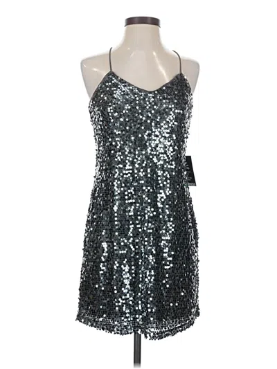 Express Cocktail Dress In Silver