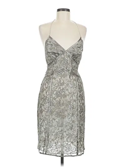 Pre-owned Express Cocktail Dress In Silver