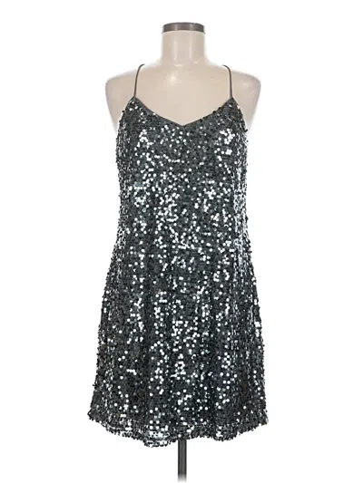 Pre-owned Express Cocktail Dress In Silver