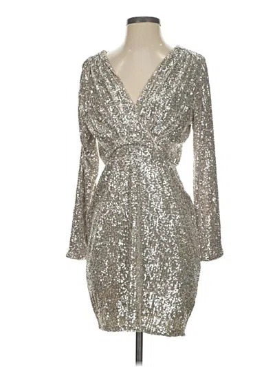 Pre-owned Express Cocktail Dress In Silver