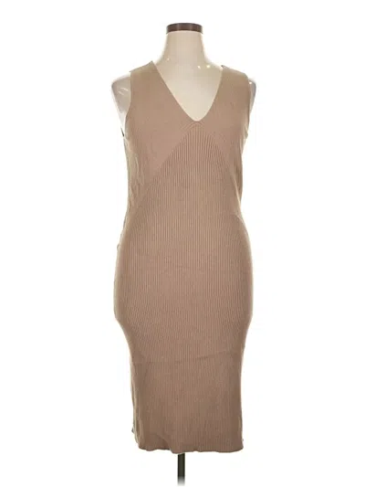 Pre-owned Express Cocktail Dress In Tan